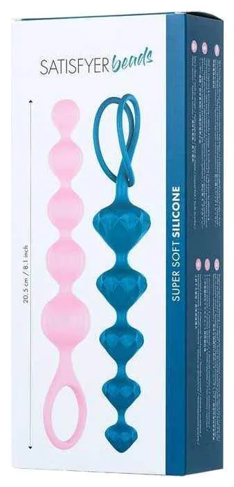 набор анальных цепочек satisfyer beads, цветные в Сочи