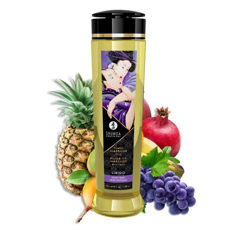 масло массажное shunga "экзотические фрукты", 240 мл в Сочи