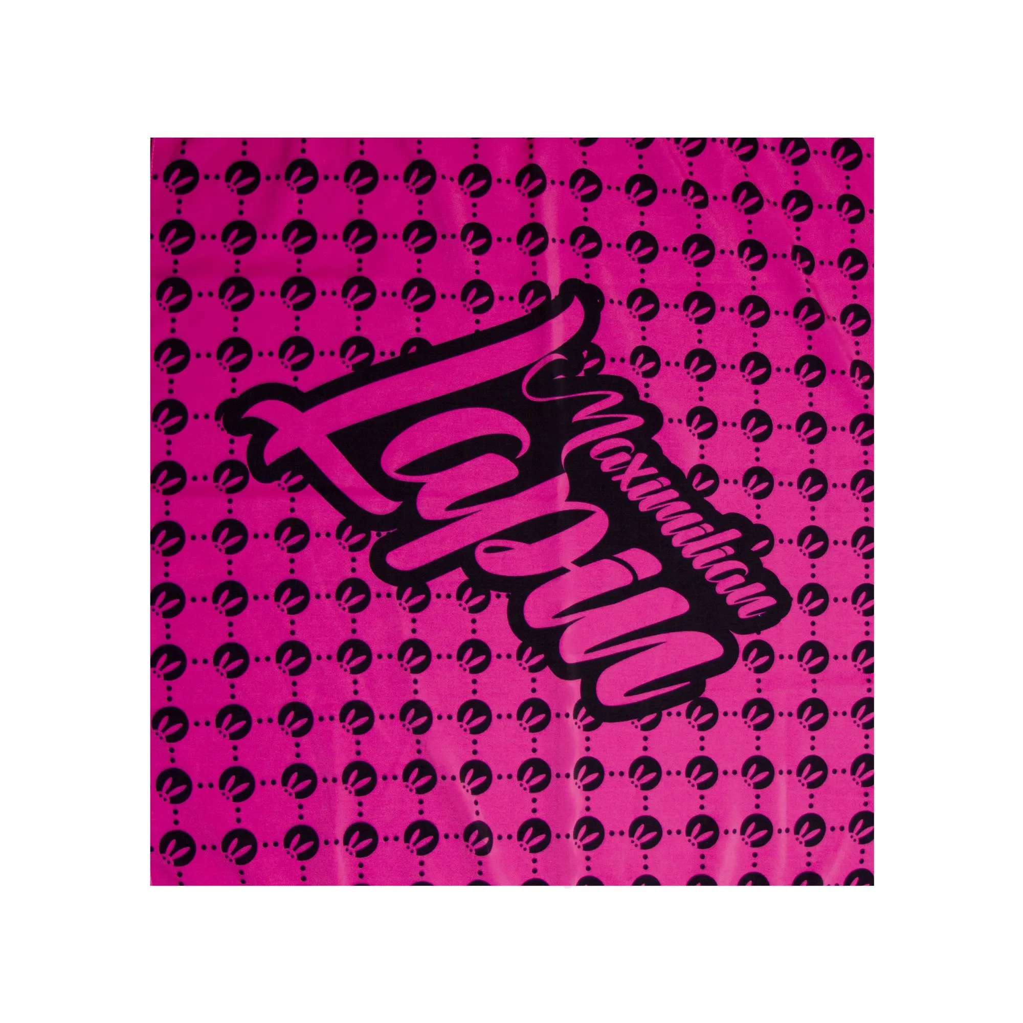 платок pinkrabbit, розовый с черным паттерном ml в Сочи