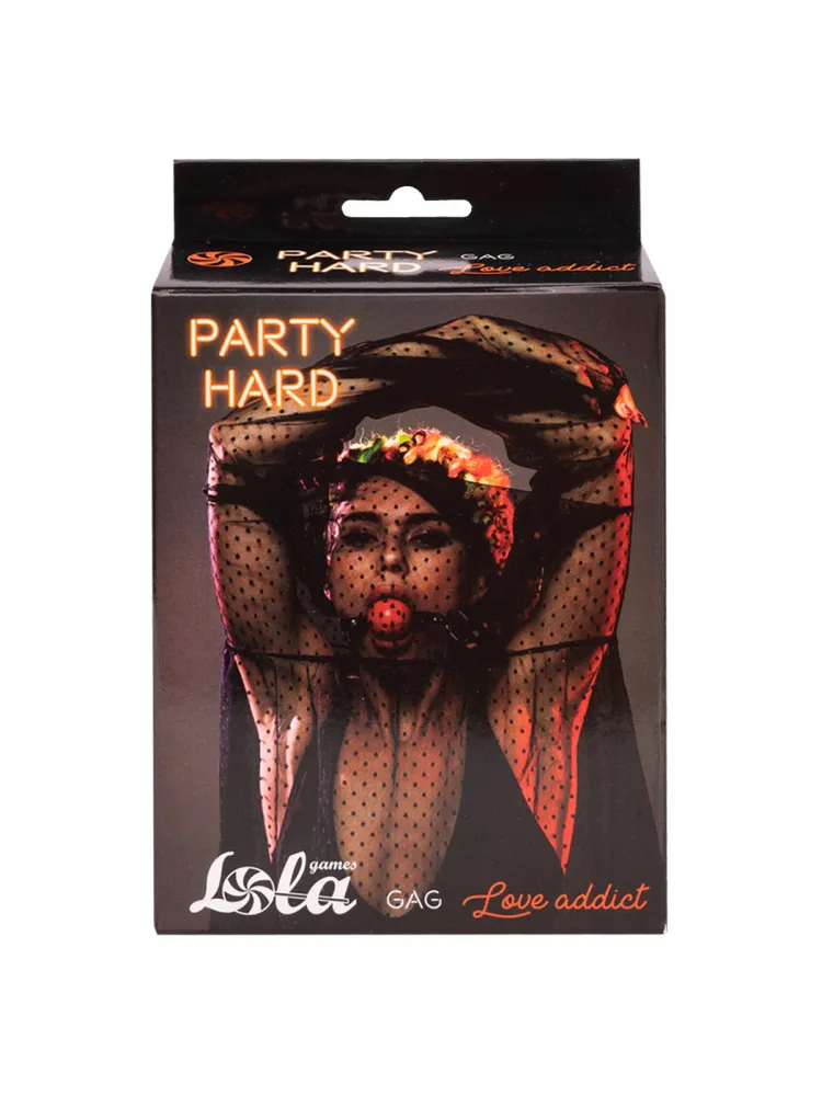 кляп party hard love addict red 1146-02lola в Сочи