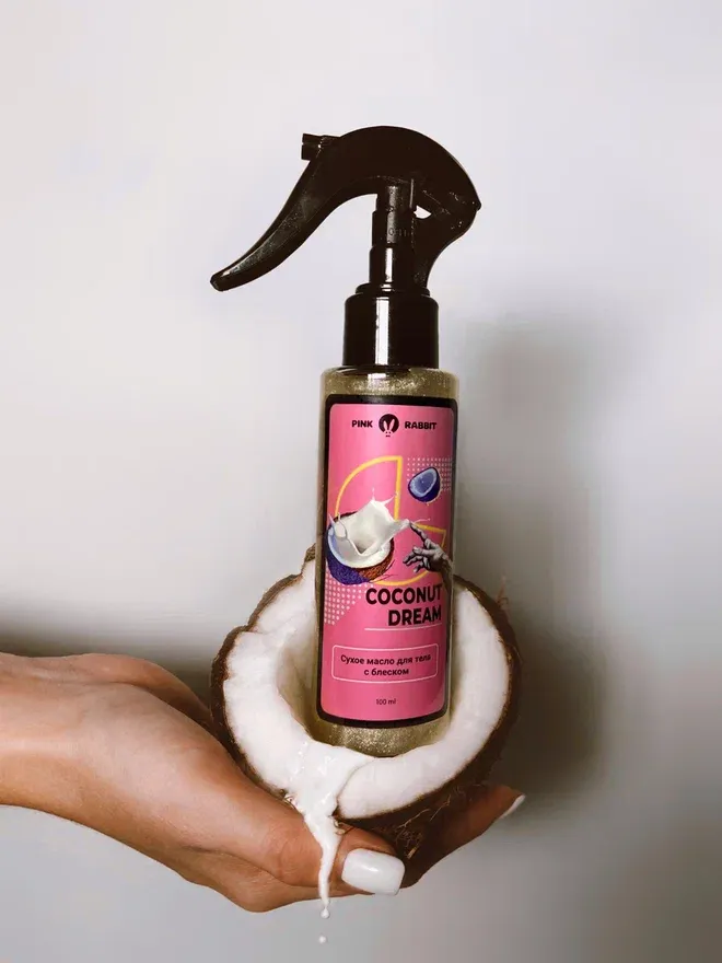 масло сухое с шиммером для тела “coconut dream”, 100 мл в Сочи