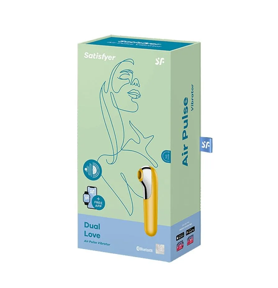 вакуум-волновой бесконтактный стимулятор клитора satisfyer dual love, жёлтый в Сочи