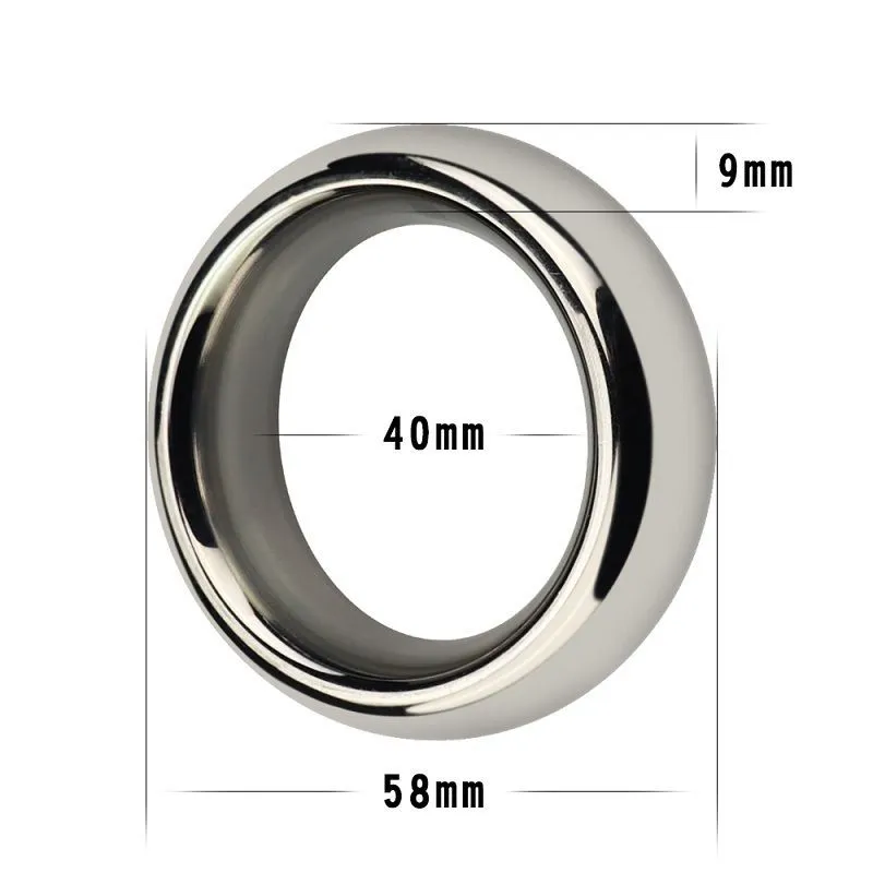 кольцо lovetoy metal silver cockring 4 см, металлическое в Сочи