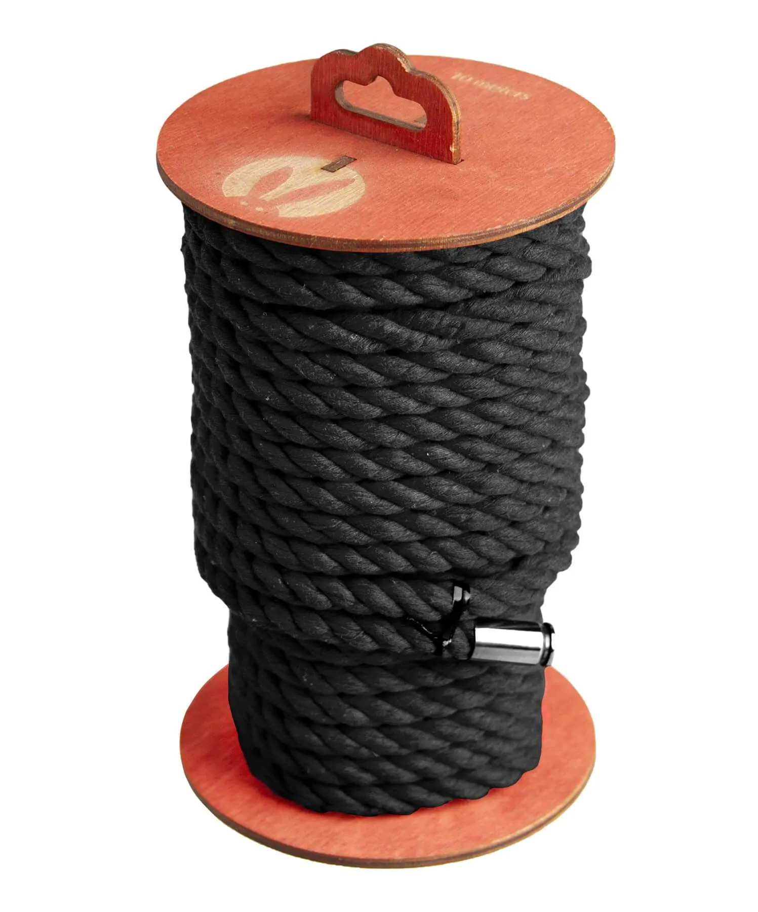 Хлопковая веревка для шибари PinkRabbit черная, 10 м