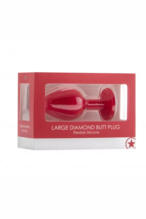 анальная пробка с кристаллом diamond butt plug (large) в Сочи
