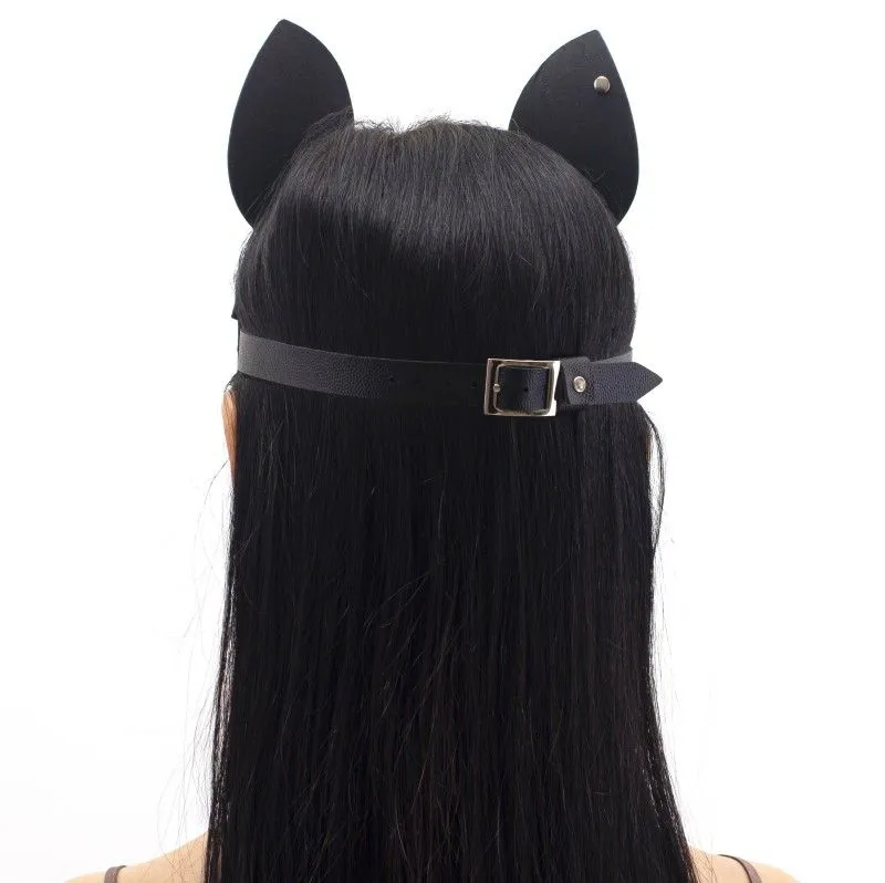 маска кошки со стразами pinkrabbit , чёрная в Сочи