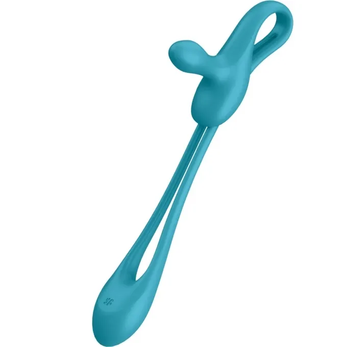 многофункциональный гибкий вибромассажер для пар satisfyer plug & play1, силикон, аквамарин, 43,5 см в Сочи