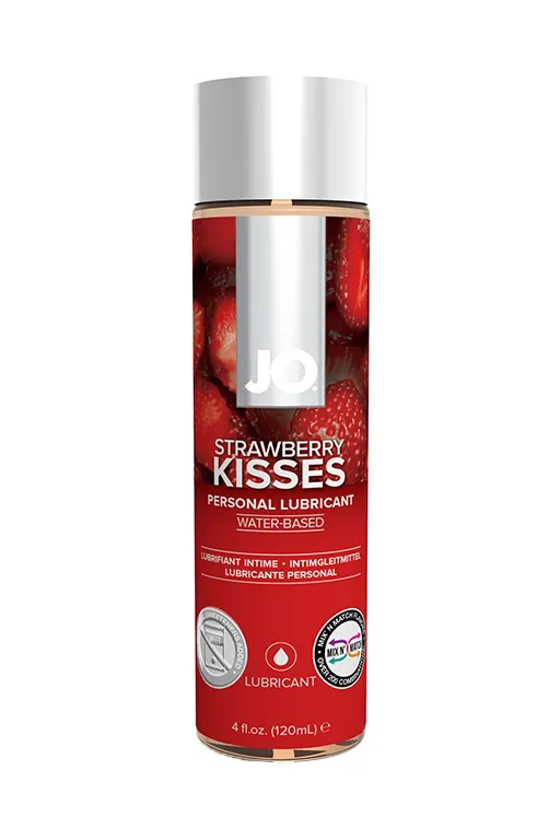 вкусовой гель "клубника" /  jo flavored strawberry kiss 4 oz - 120 мл. в Сочи