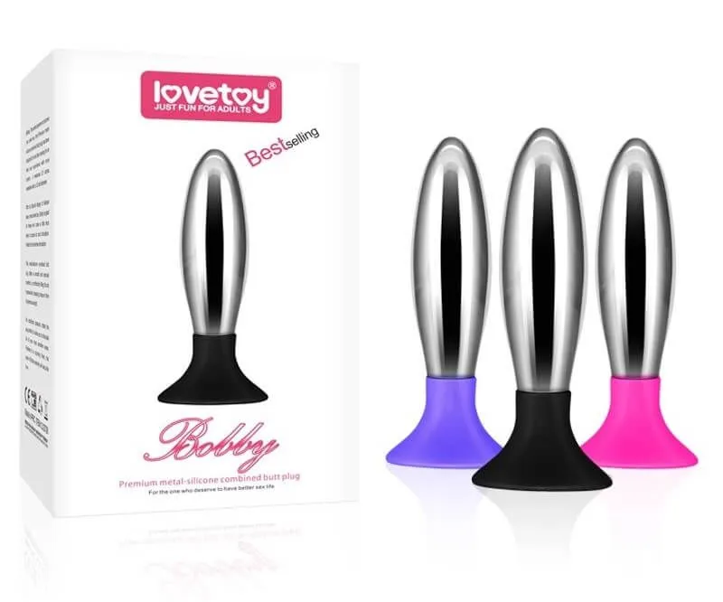 анальная пробка lovetoy bobby, розовая в Сочи