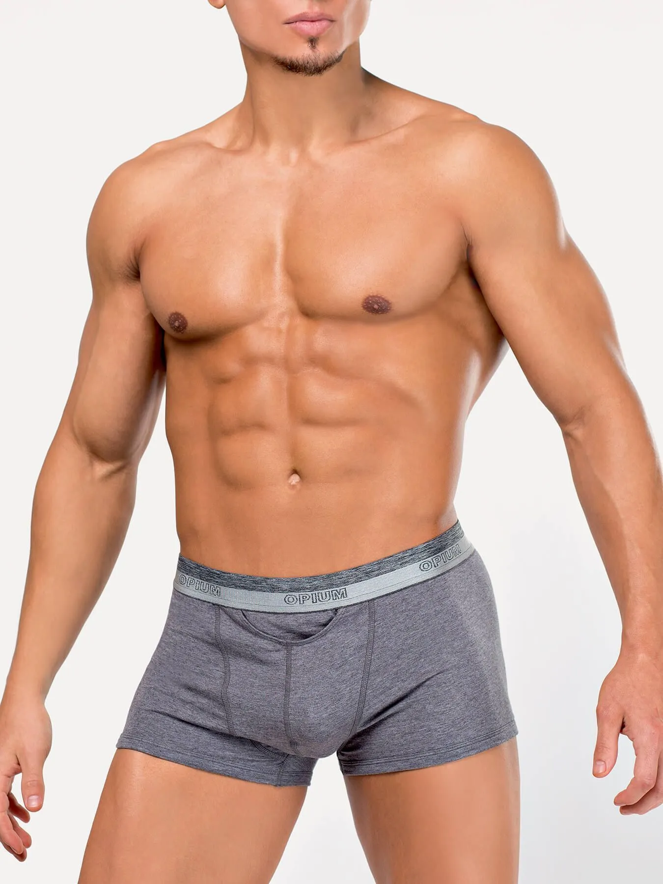 Эротическое трусы мужские боксеры opium r107 серые в Сочи