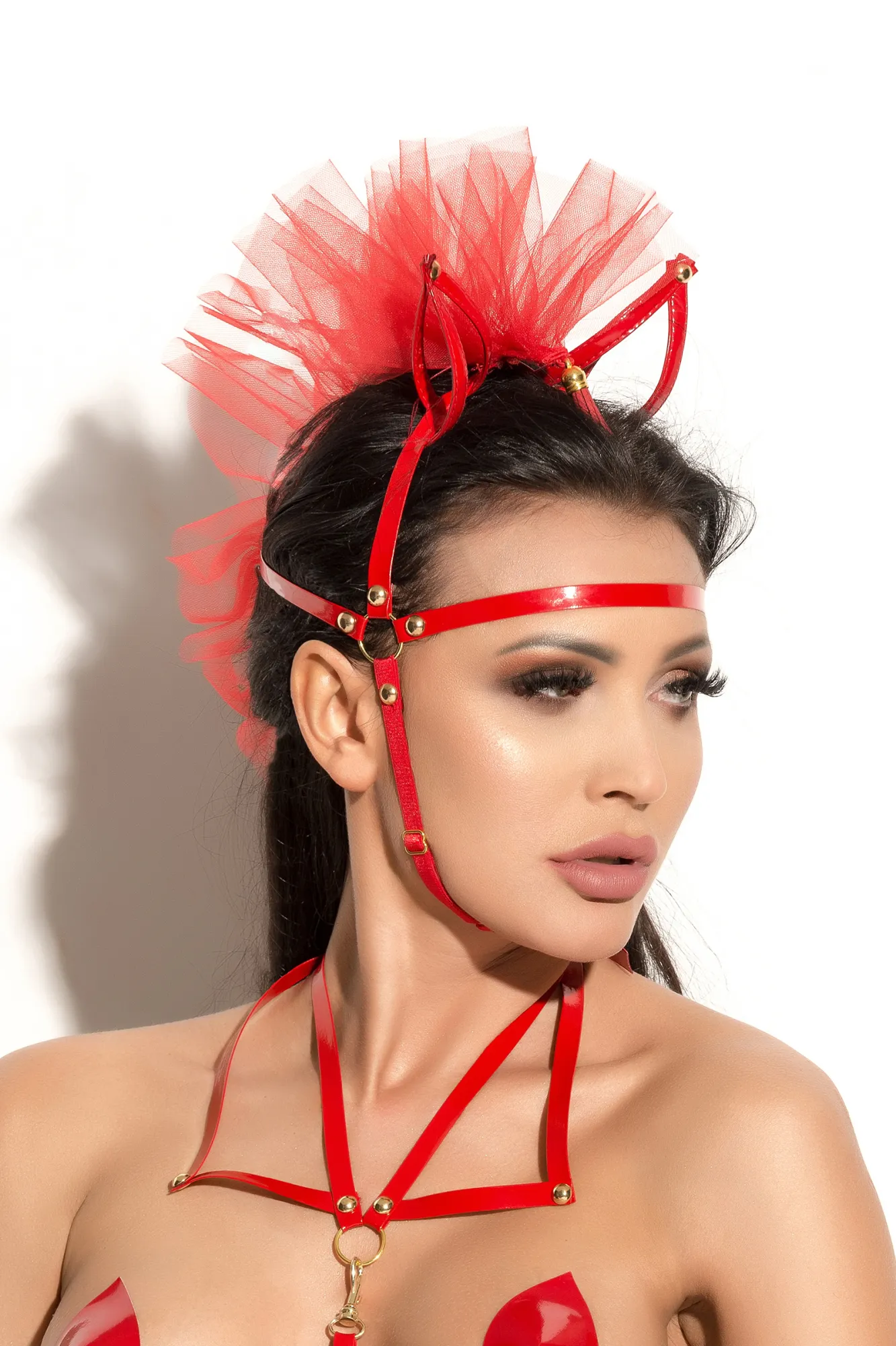 маска с ушками me seduce queen of hearts allure, красная, os в Сочи