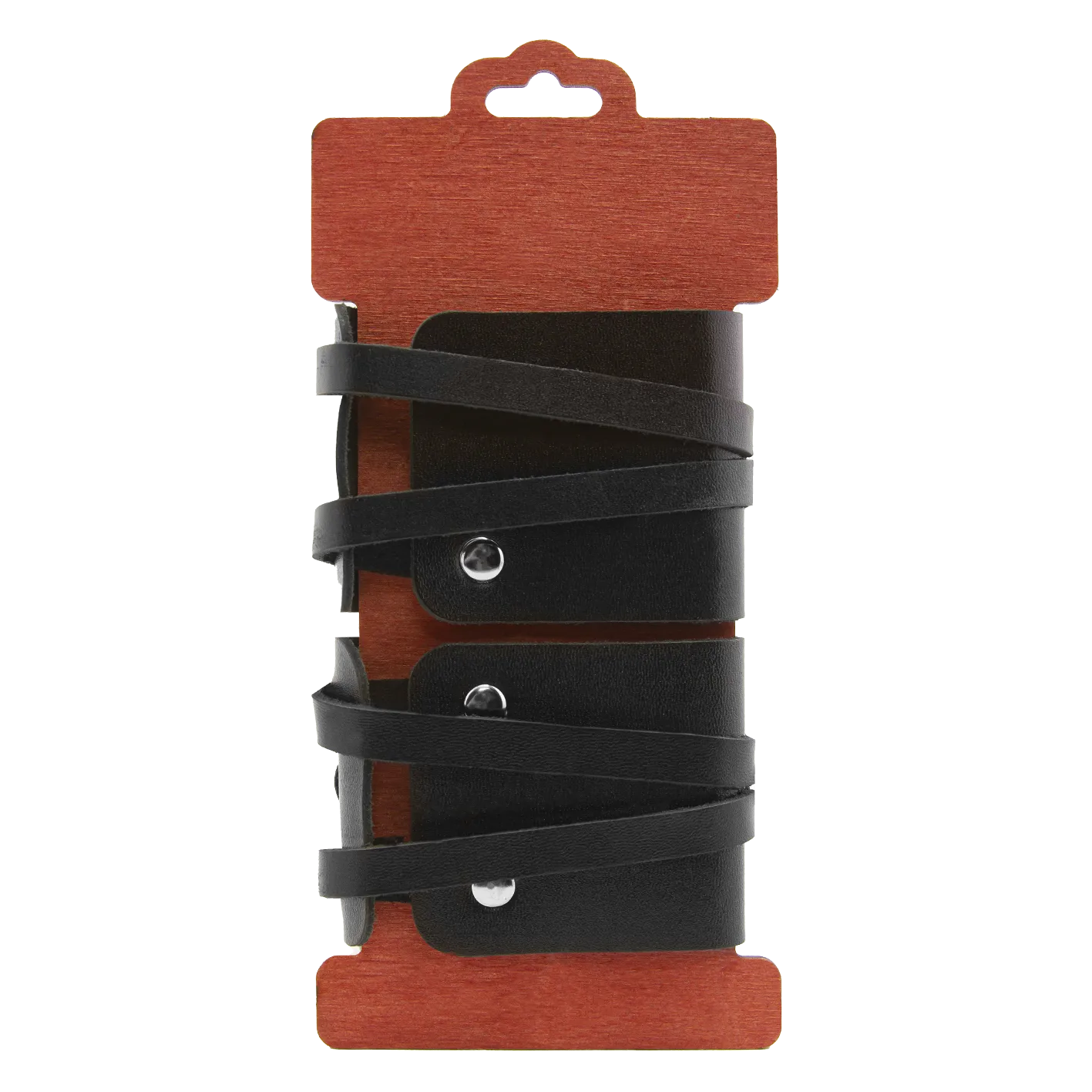 наручники pinkrabbit из черной кожи с креплением в виде веревочек в Сочи