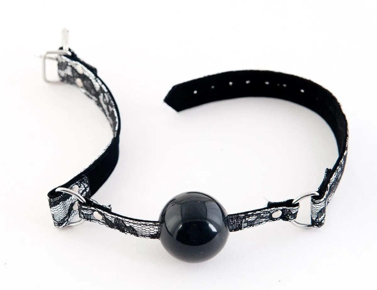 кляп силиконовый toyfa marcus на кружевном ремешке, серебряный, 60 см в Сочи