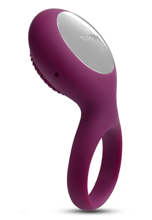 Виброкольцо со стимулятором Svakom Tyler, фиолетовое