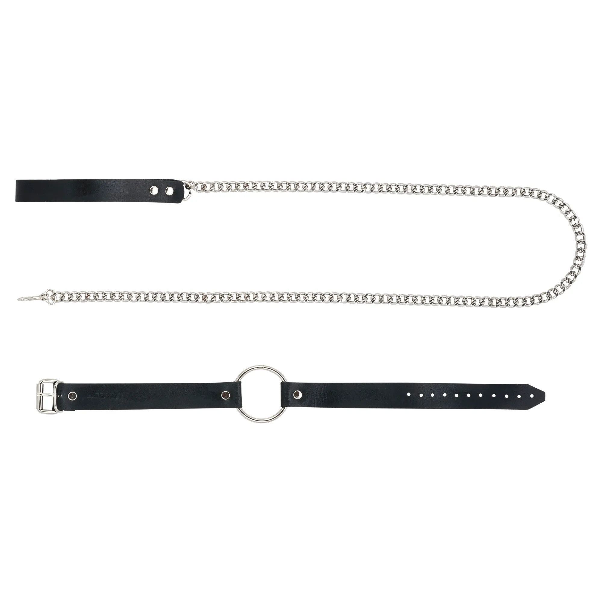 поводок и чокер с кольцом rada black 7747-01rebelts в Сочи