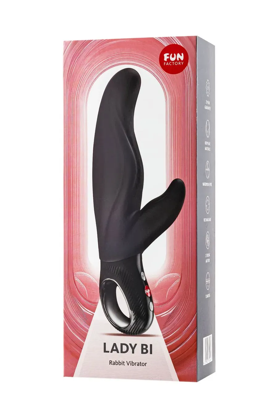 вибратор кролик fun factory lady bi, силикон, черный, 22 см в Сочи