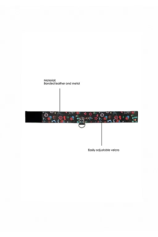 ошейник printed collar with leash old school tattoo style в Сочи