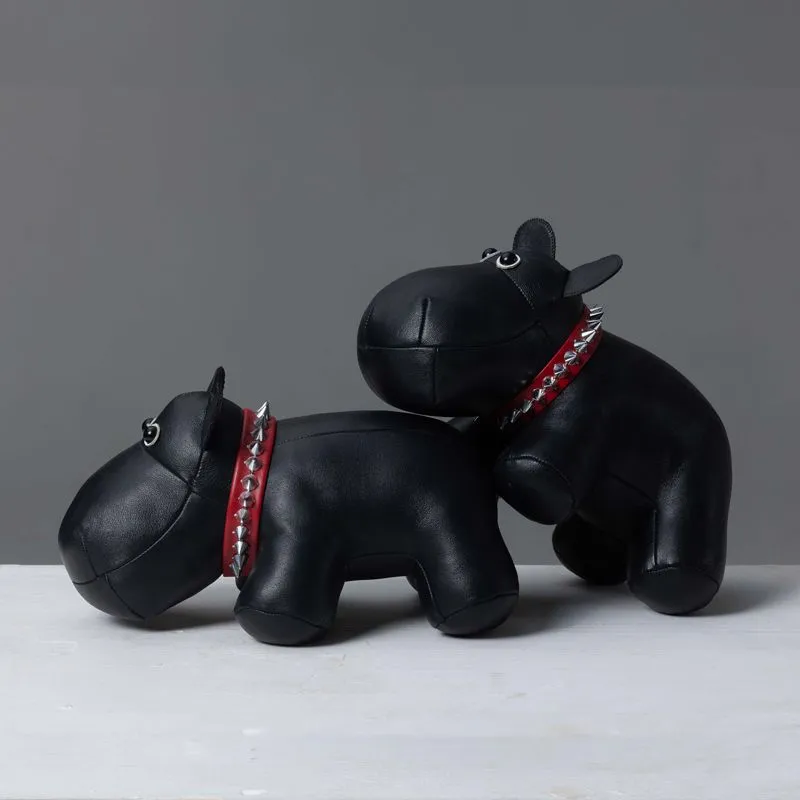 бегемот из натуральной кожи,черный в Сочи