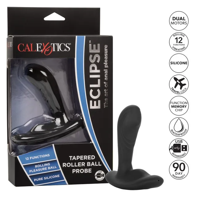 перезарежаемый силиконовый массажер простатыtapered roller ball probe с функцией "вращающийся шарик" в Сочи