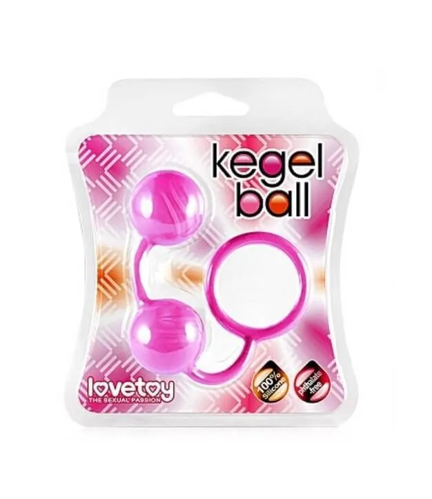 вагинальные шарики lovetoy kegel ball, розовые в Сочи