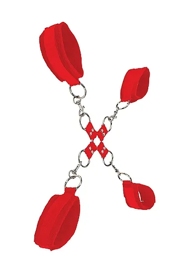 крестообразные наручники (оковы, фиксаторы) для рук и ног velcro hand and leg cuffs в Сочи