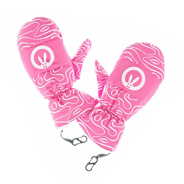 Варежки PinkRabbit, розовые, onesize