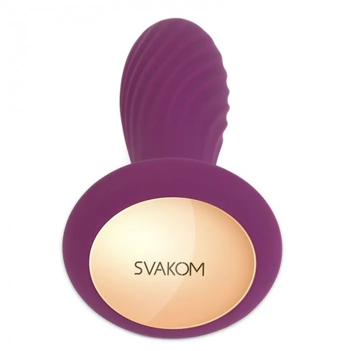анальная пробка ребристая svakom bella, фиолетовая в Сочи