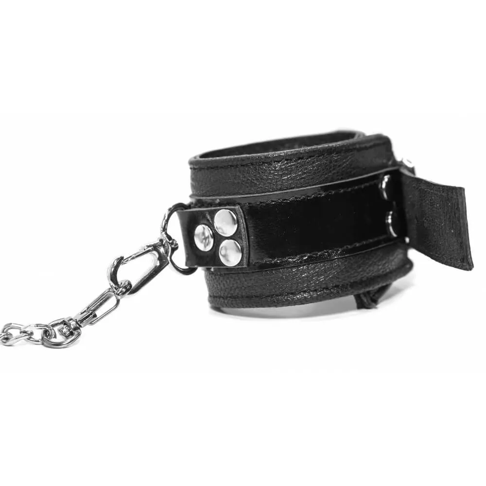 наручники декоративные с поводком индиго черные, с цепью в Сочи