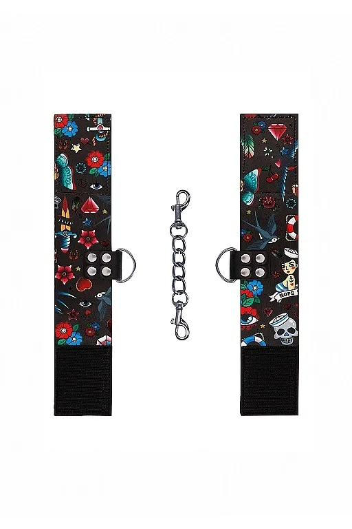 наножники на цепочке printed ankle cuffs old school tattoo style в Сочи