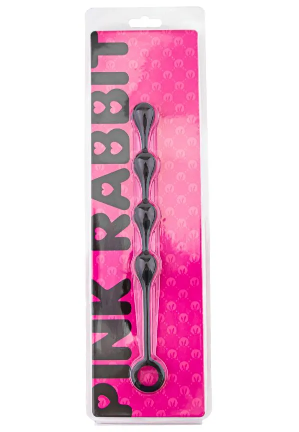 анальные шарики-капельки pinkrabbit toyz, чёрные в Сочи