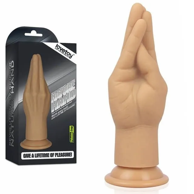 рука для фистинга lovetoy lovetoy silicone nature hand, телесная в Сочи
