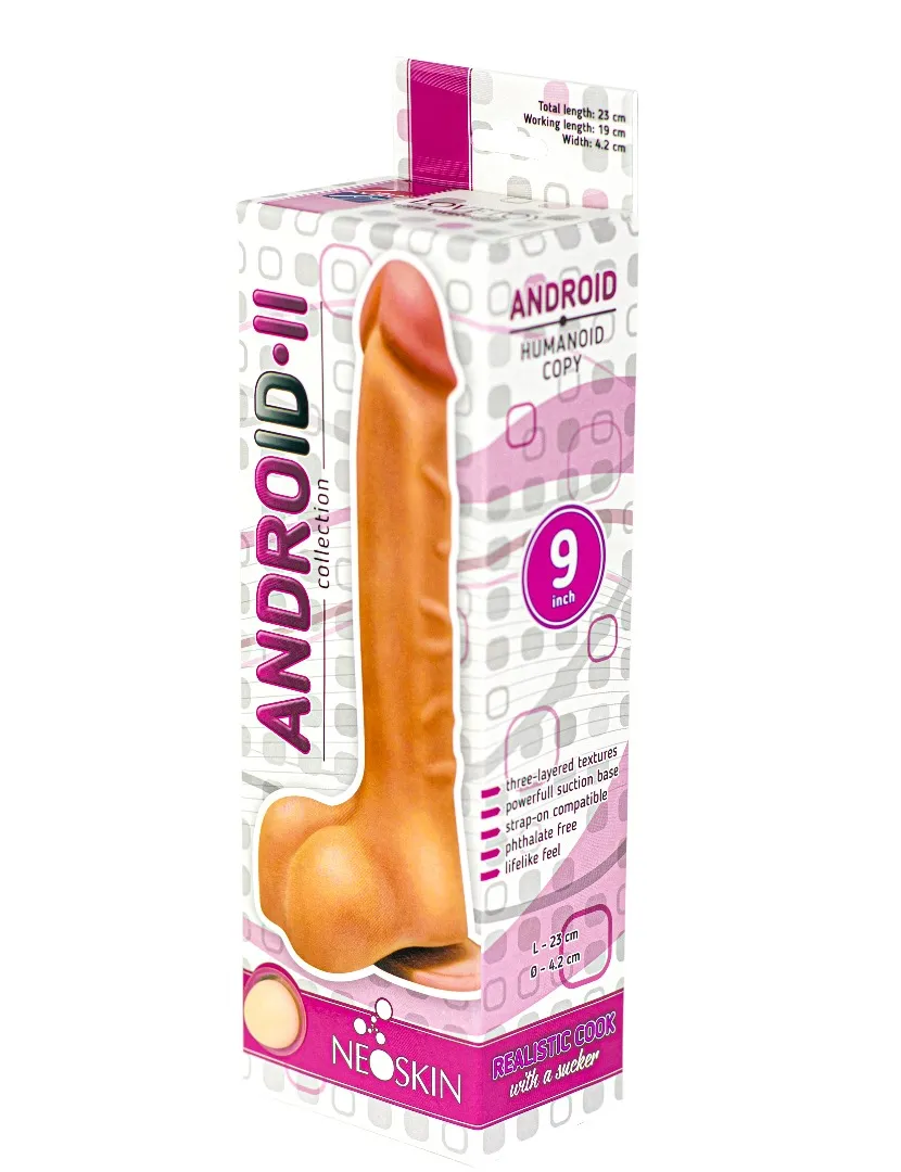 фаллоимитатор на присоске android collection-ii 9" 552403ru в Сочи