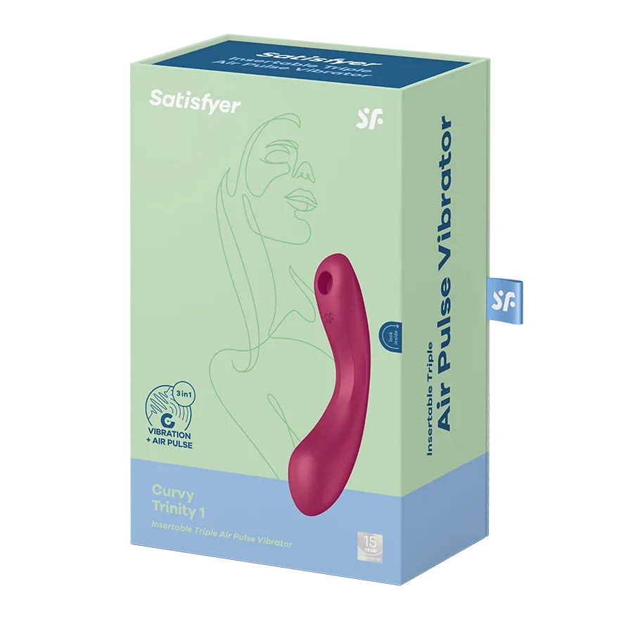 Вакуумный массажер Satisfyer Curvy Trinity 1 red 036496SA