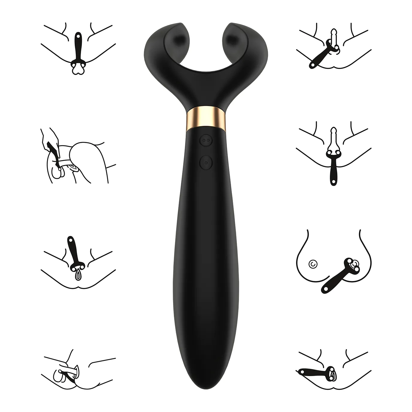 вибромассажер для пары satisfyer partner multifun 3 black 001098sa в Сочи