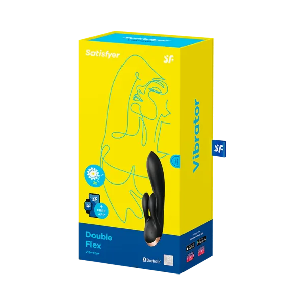 вибратор satisfyer double flex connect app black 002583sa в Сочи