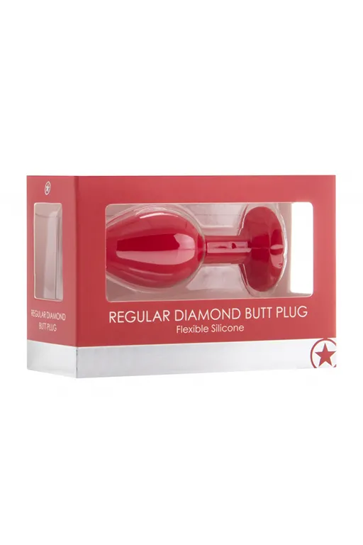 анальная пробка с кристаллом diamond butt plug (medium) в Сочи