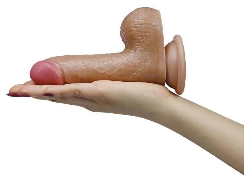 вибратор на присоске lovetoy nature cock luca, телесный в Сочи