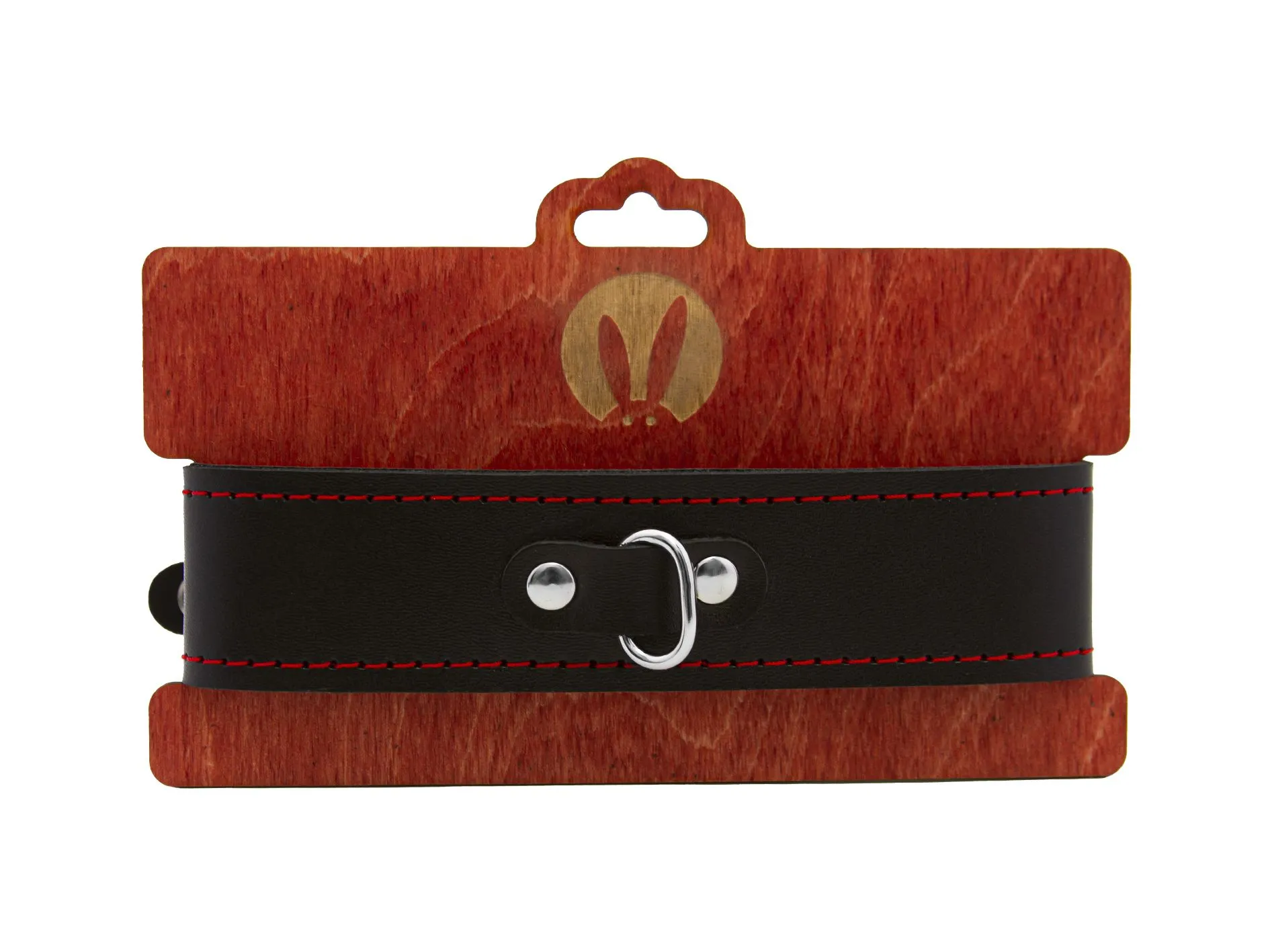 ошейник pinkrabbit двухслойный, с красной строчкой в Сочи