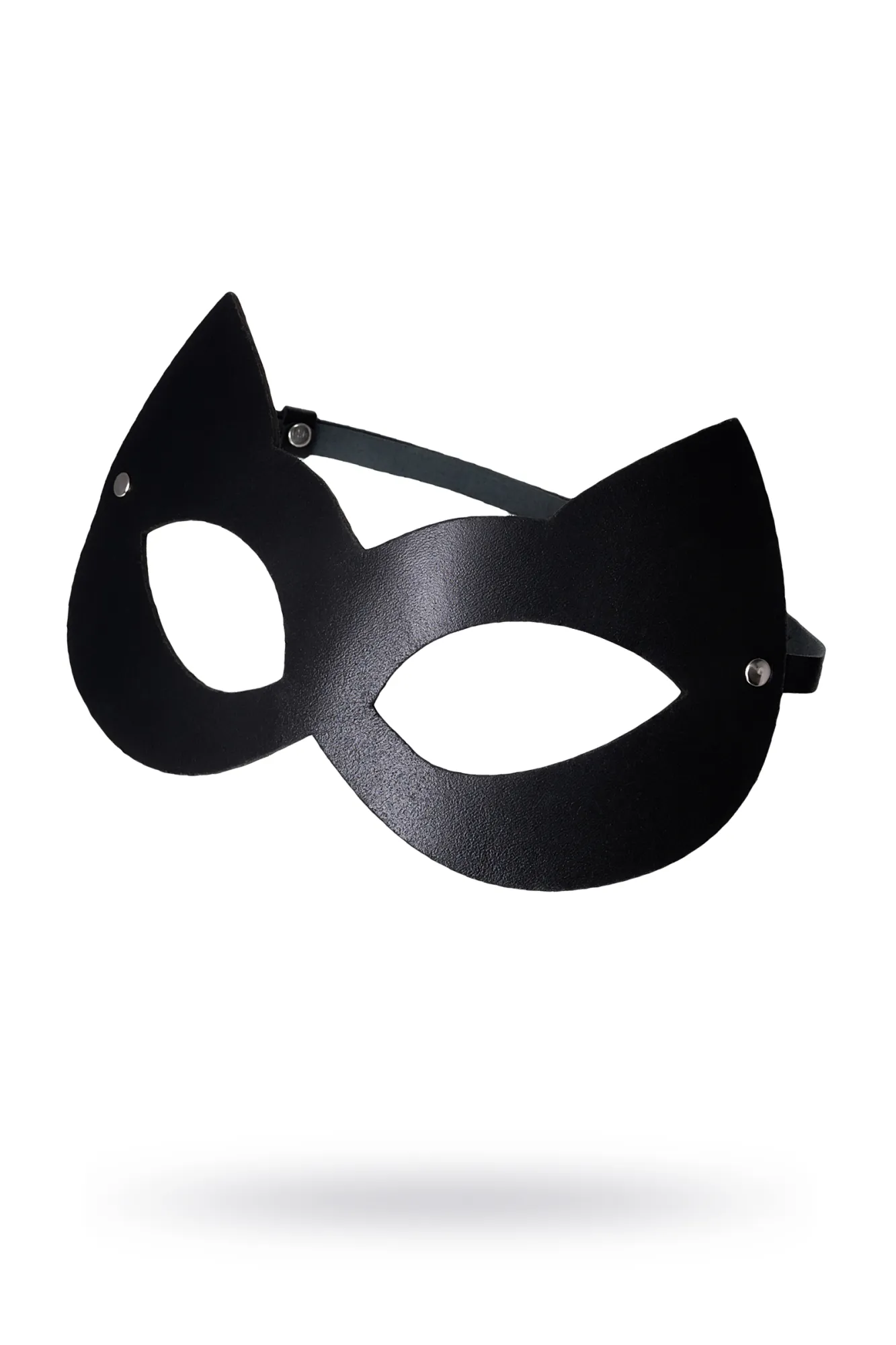 маска штучки-дрючки «кошка», кожа, черная в Сочи