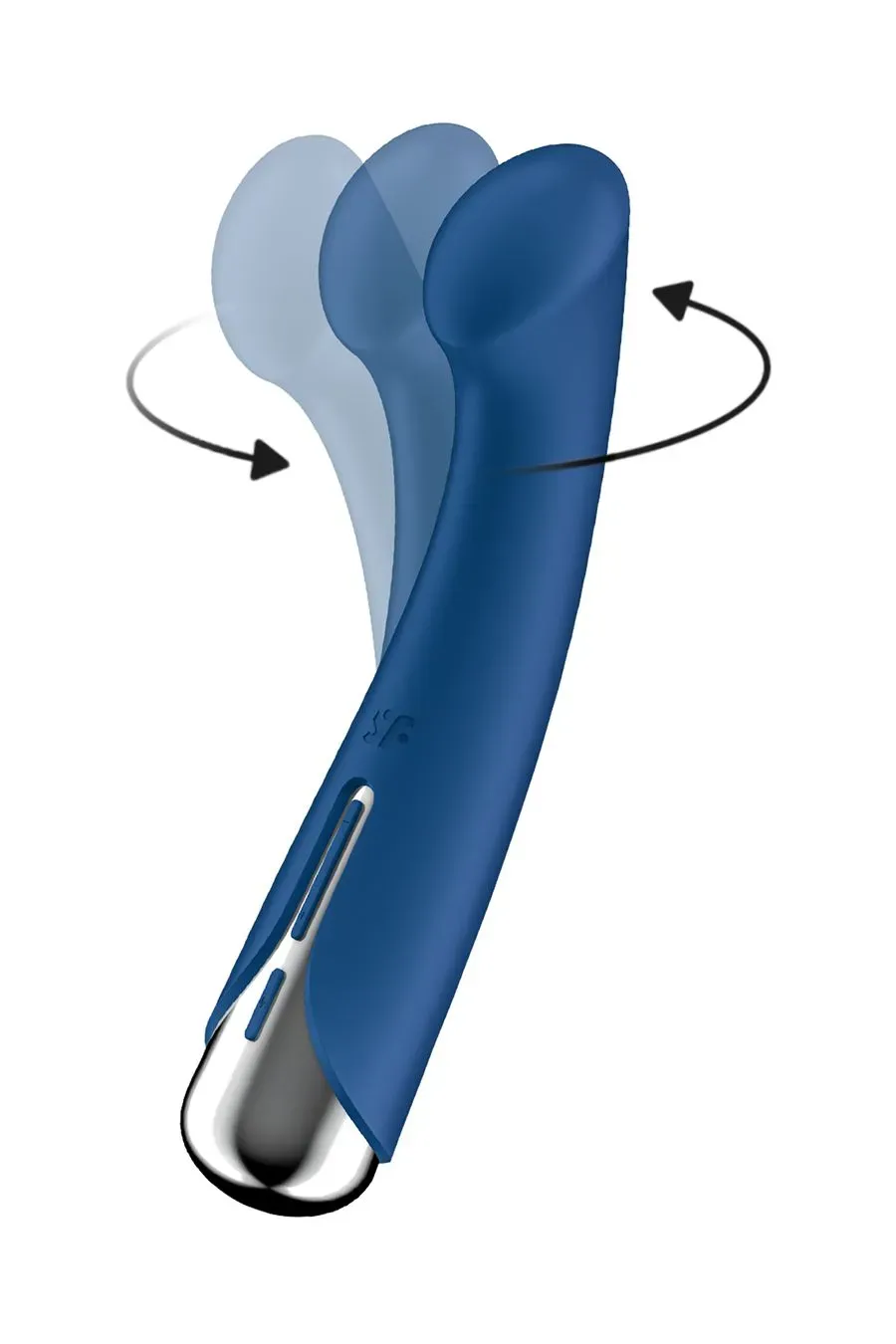 вибратор для точки g с ротацией satisfyer spinning g-spot 1, силикон, синий, 16,8 см в Сочи