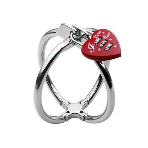 наручники-клетка jjyoung с замком, серебристые в Сочи