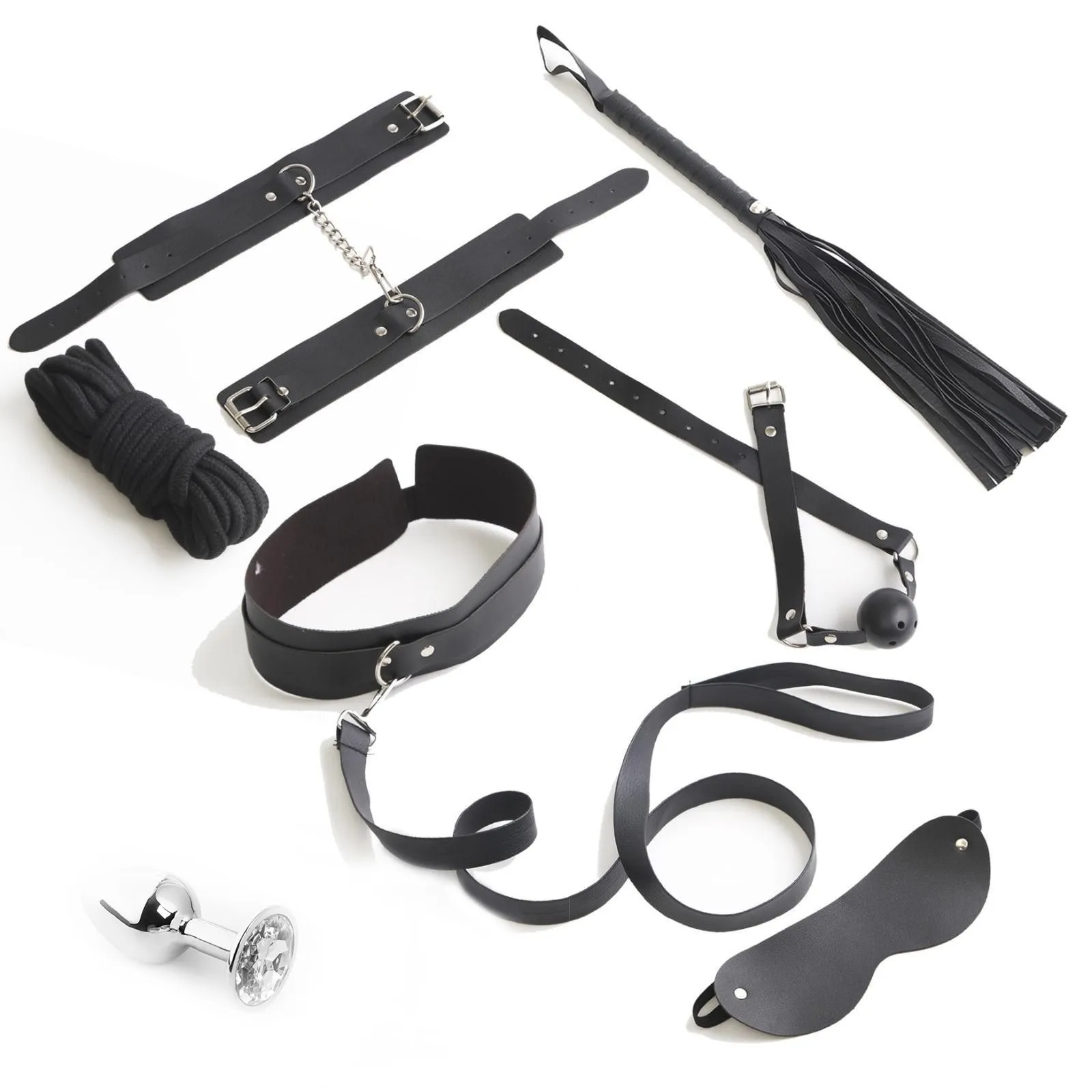 эротический бдсм набор оки-чпоки, чёрный, 8 предметов в Сочи