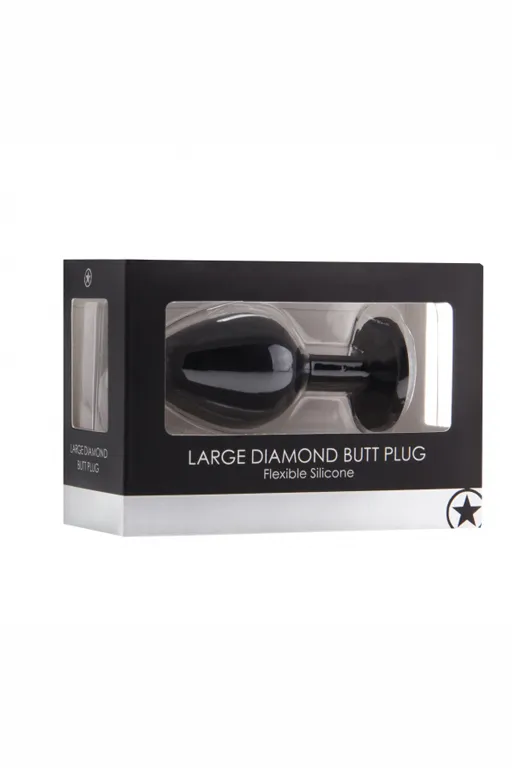 анальная пробка с кристаллом diamond butt plug (large) в Сочи