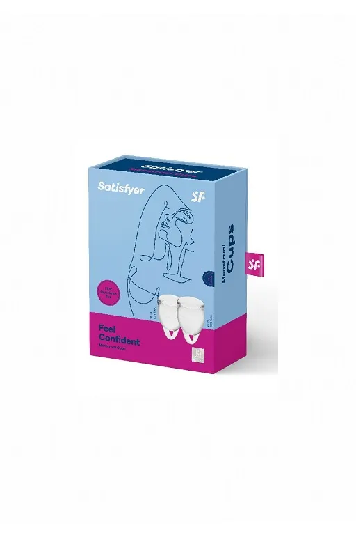 Набор менструальных чаш Satisfyer Feel confident Menstrual Cup (Transparent)