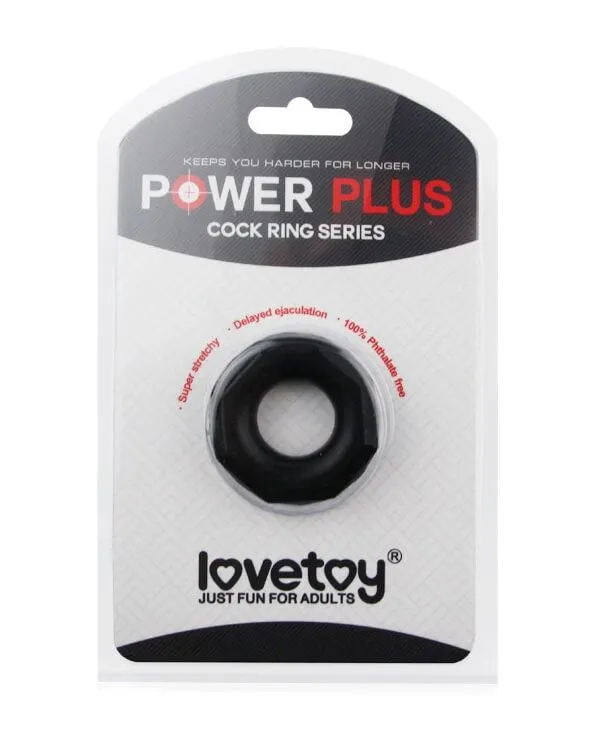 эрекционное кольцо lovetoy power plus 1434, черное в Сочи