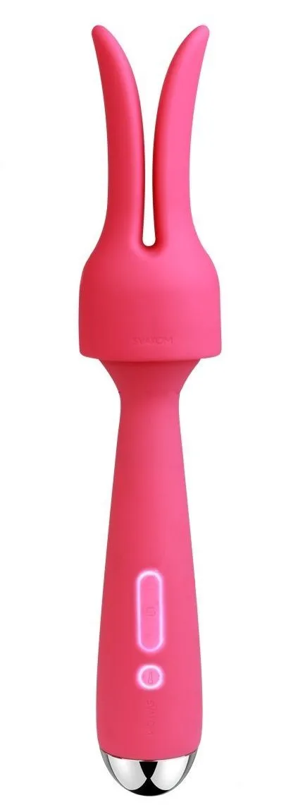универсальный массажер с насадкой svakom emma, розовый в Сочи