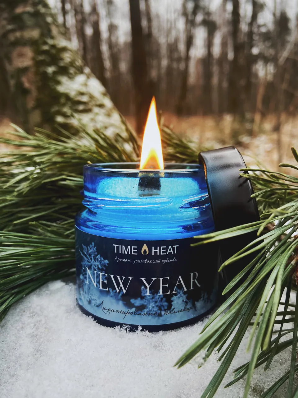 свеча ароматическая лимитированная time heat "new year" в банке в Сочи