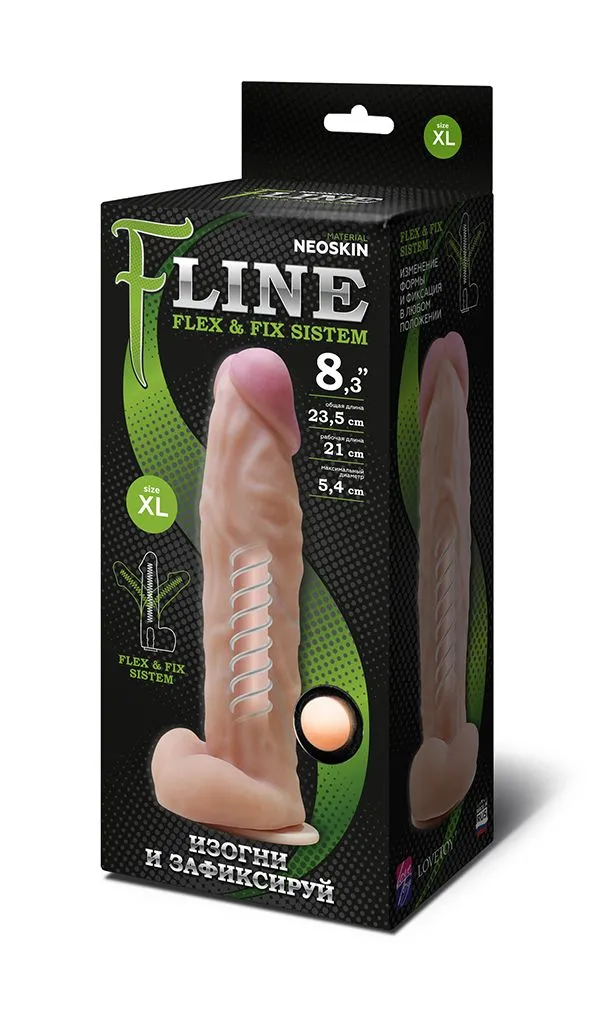 фаллоимитатор неоскин на присоске flex & fix sistem в Сочи