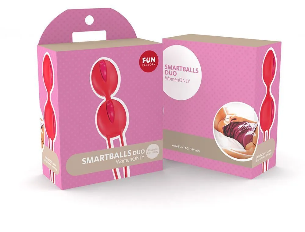 вагинальные шарики fun factory smartballs duo, ярко-оранжевые в Сочи