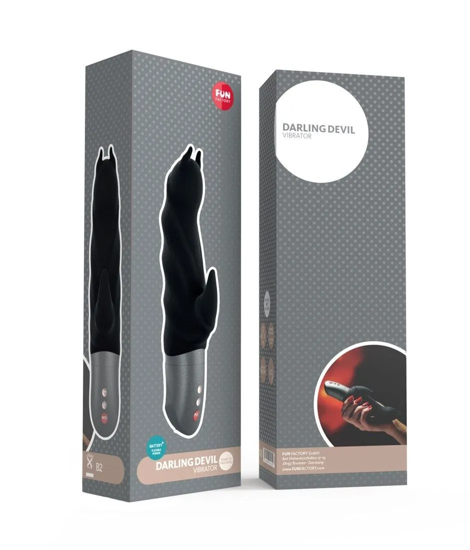вибратор fun factory darling devil battery plus, черный в Сочи